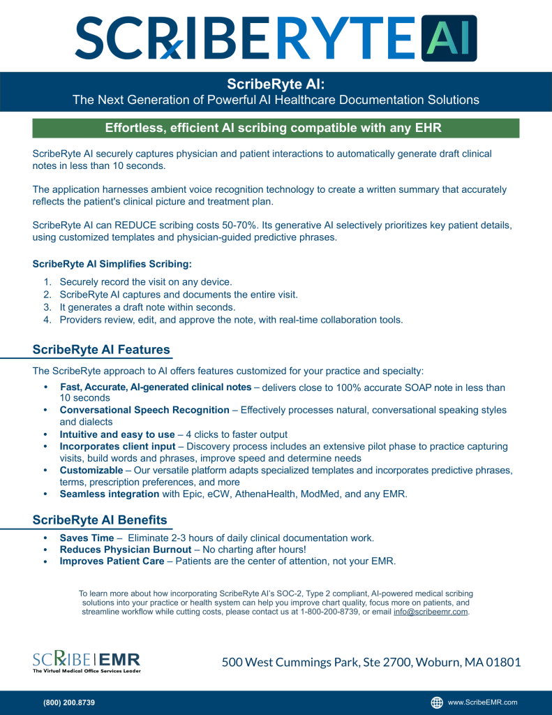 Scribe Workflow Examples Pdf Medical Scribing Infographics | Improve Workflow with ScribeEMR